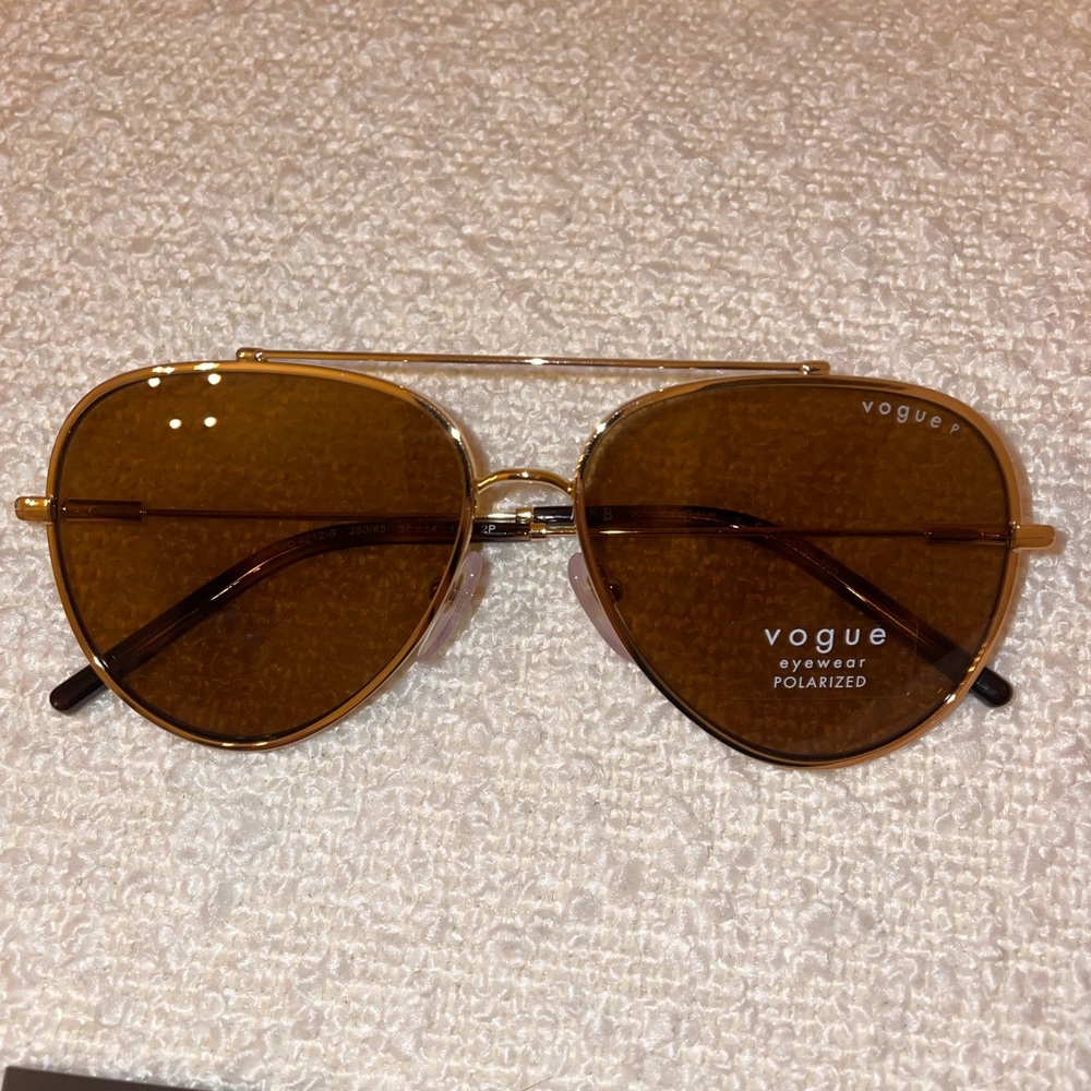 New Vogue Eyewear Gold Aviators